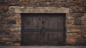 irregular wall and door background photo