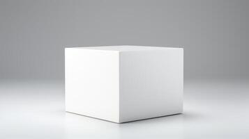 geometry cube background white photo
