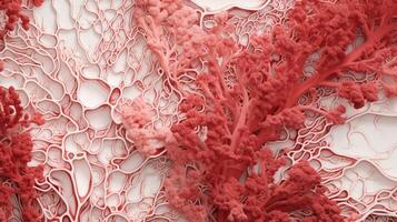 patterns red algae white background photo