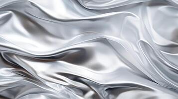 reflective silver foil texture background photo