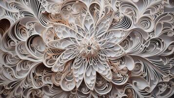 intricate paper cutout texture photo