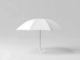 An umbrella is shown on a white background photo
