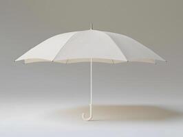 Minimalist opened umbrella mockup for product branding photo