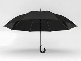 Blank opened umbrella mockup with isolated background photo