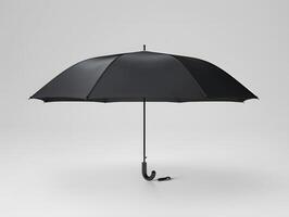 black umbrella on a white background photo