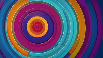 Colorful abstract background with a circular design photo