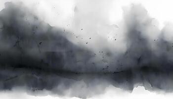 A black and white painting of a mountain photo