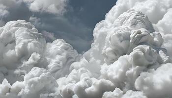Clouds are shown in the sky with a blue sky photo