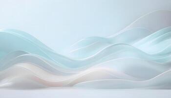 Abstract background with waves and mountains photo