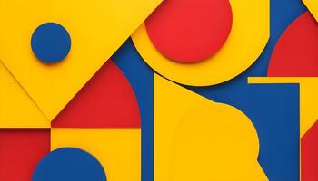 A colorful abstract background with shapes and circles photo