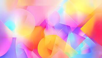 Abstract colorful background with shapes and colors photo