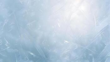 Frozen ice texture background with light and dark blue background photo