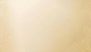 Golden background with floral design photo