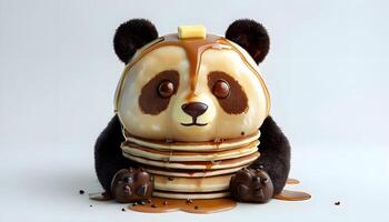 Panda bear pancakes by joshua klein photo
