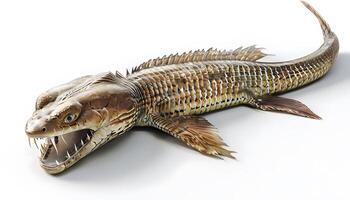 An image of a fish with its mouth open photo