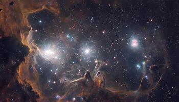 The carina nebula, a star forming region in the constellation carina photo