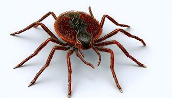 A tick on a white background photo