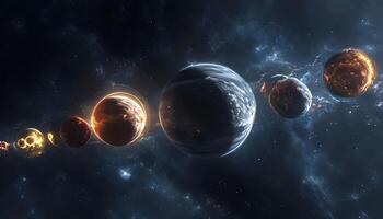 The planets in the solar system are shown in this image photo