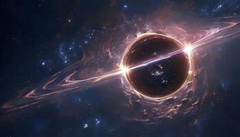 An image of a black hole in space photo