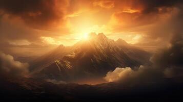 glow realistic sun rays photo