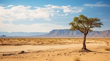 landscape desert trees photo
