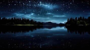 reflecting water black background photo