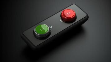 switch on and off slider buttons red and green switch photo