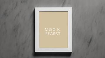 minimalist wall frame mockup photo