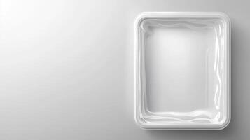 Clear plastic freezer box blank photo