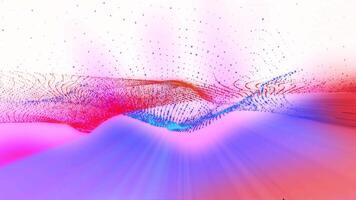 Abstract colorful waves on a white background. video