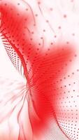 Calming background of virtual light waves moving smoothly on a white background. video