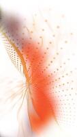 A calming background of virtual orange waves moving smoothly across a white background. video