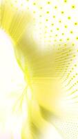 Calming background of virtual yellow waves moving smoothly on a white background. video