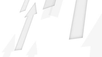 Animation background White silver soft geometric universal background with diagonal flying arrows. video