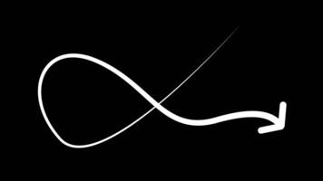 Animation sign Animation arrows line pointer highlight, sign arrow line With alpha channel video