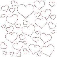 Heart Pattern Background for Valentine's Day Design And Red love heart seamless pattern illustration. vector