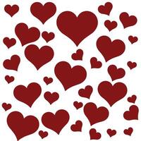 Eternal Love Pulse Red Heart Seamless Pattern for Valentine's Day Design vector