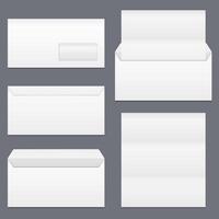 Envelopes and blank paper vector