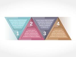 Design template with four elements vector