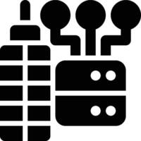 ERP Hardware, ERP Database Glyph Solid Icon vector