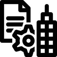 Data Management and Data Governance Outline Icon vector