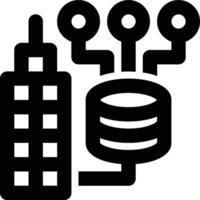 Local ERP, On-Premises ERP Outline Icon vector