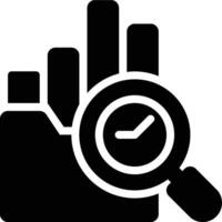 Business Tracking, Data Analytics Glyph Solid Icon vector