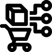 ERP Procurement, Purchasing System Outline Icon vector