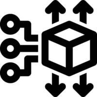 ERP Distribution, Inventory Management Outline Icon vector