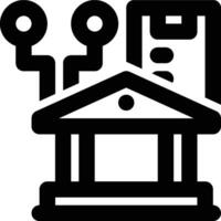 Government Resource Planning, GRP Outline Icon vector
