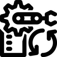 Task Automation, Task Management Outline Icon vector