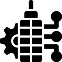 ERP Development, Business Automation Glyph Solid Icon vector