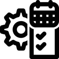 Productivity Tools, Task Management Outline Icon vector