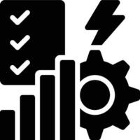 Efficiency, Efficient Glyph Solid Icon vector